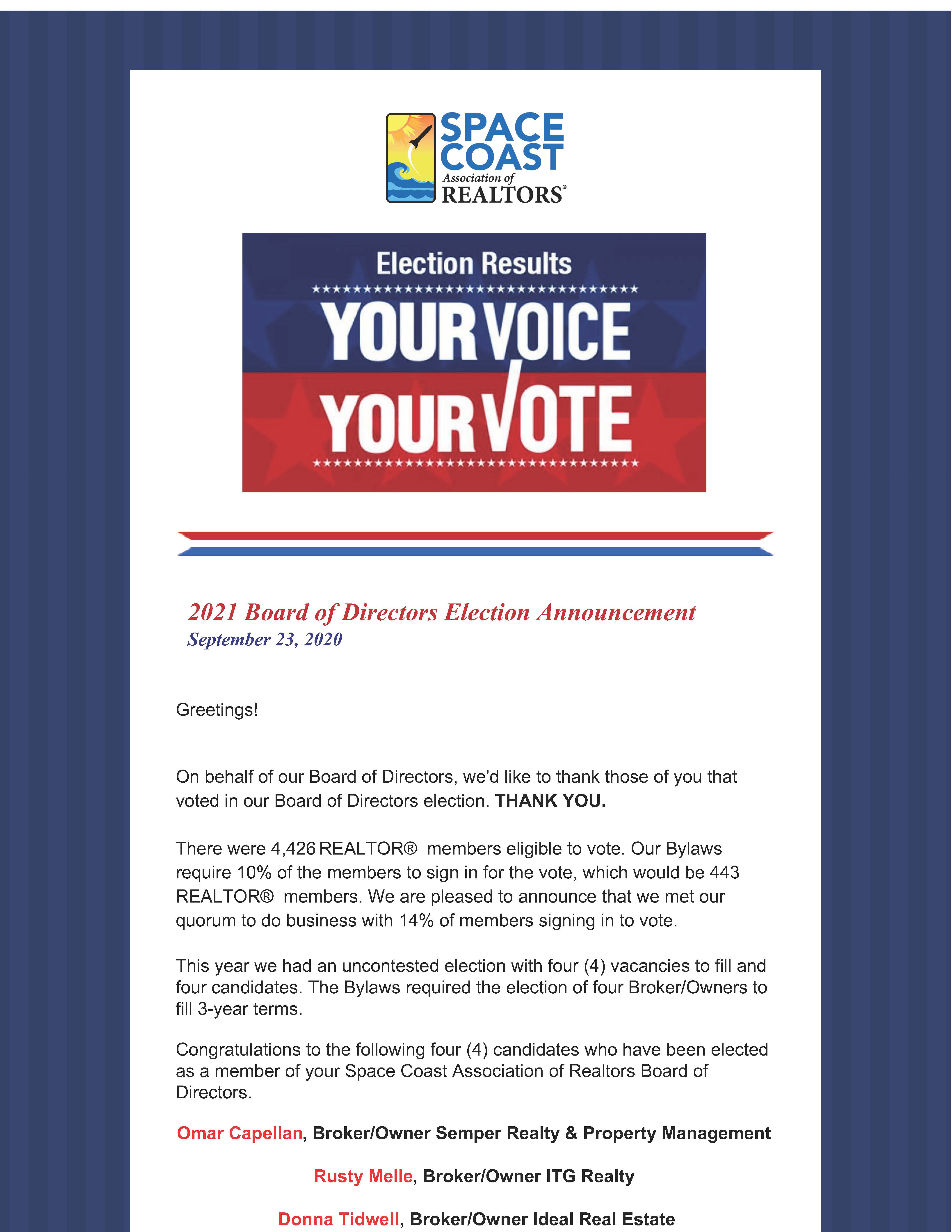 Election Results page 1